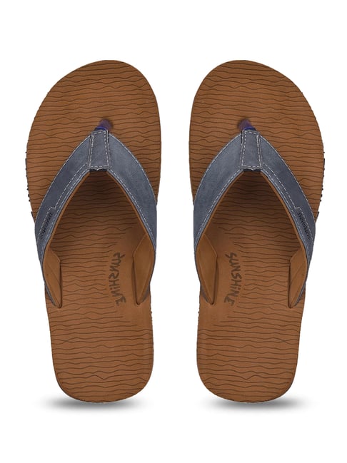 Sunshine by Bata Men's TIDE Blue Flip Flops-picture-20