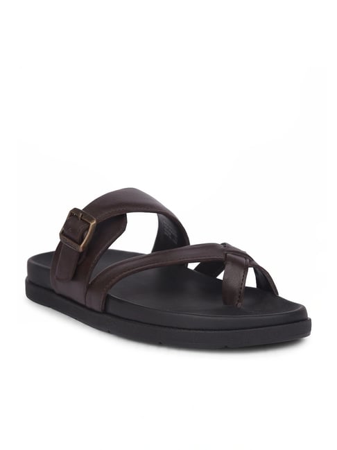 Bata Men's ERIK TR Brown Toe Ring Sandals