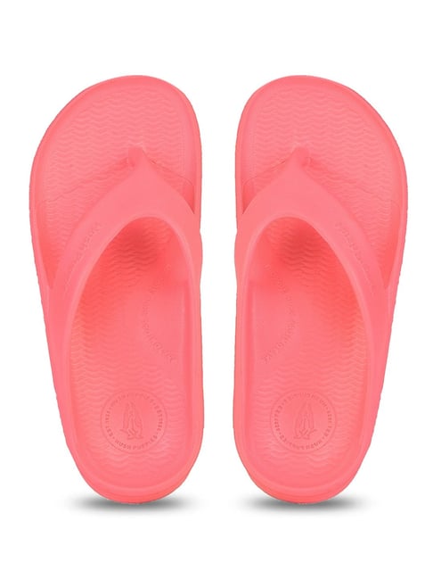 Hush Puppies by Bata Women's CRISTAIN Red Flip Flops-picture-42