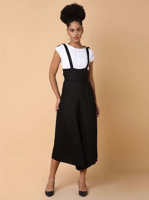 SHOWOFF Black Cotton Jumpsuit