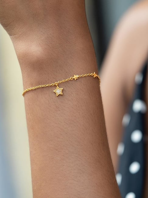 Buy Shaya Gold Plated A Star is Born Bracelet in 925 Silver Online
