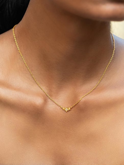 Buy Shaya Sky Full of Stars Gold Plated Necklace in 925 Silver