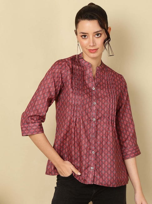Jaipur Kurti Brown Printed Tunic
