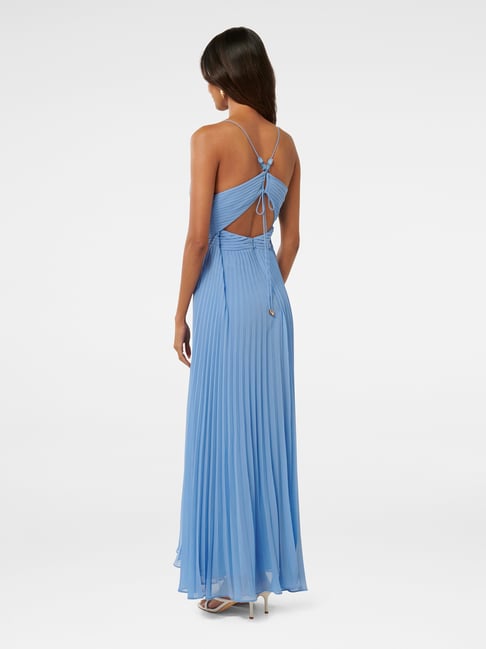 Buy Forever New Blue Loreto Petite Pleated Maxi Dress for Women's Online @  Tata CLiQ