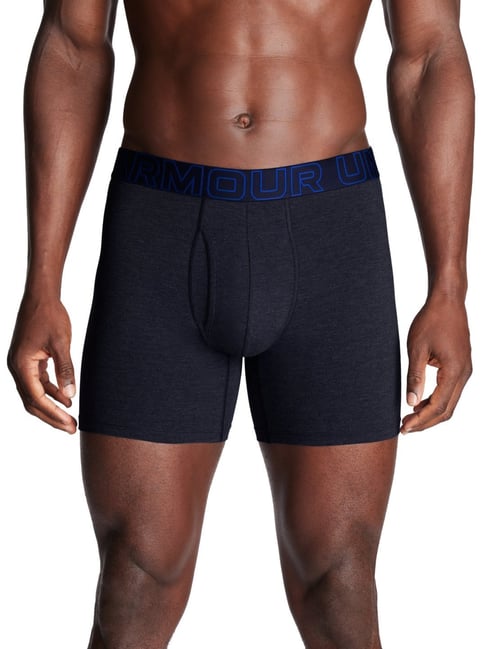 Under Armour Black Cotton Fitted Boxers