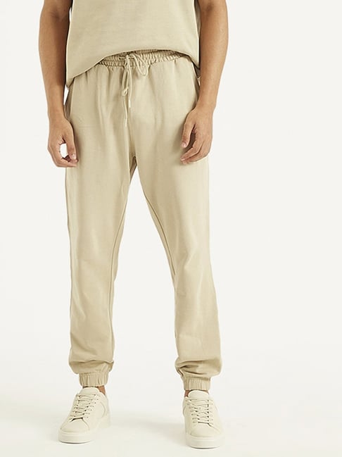 Levi's Beige Cotton Regular Fit Jogger Pants
