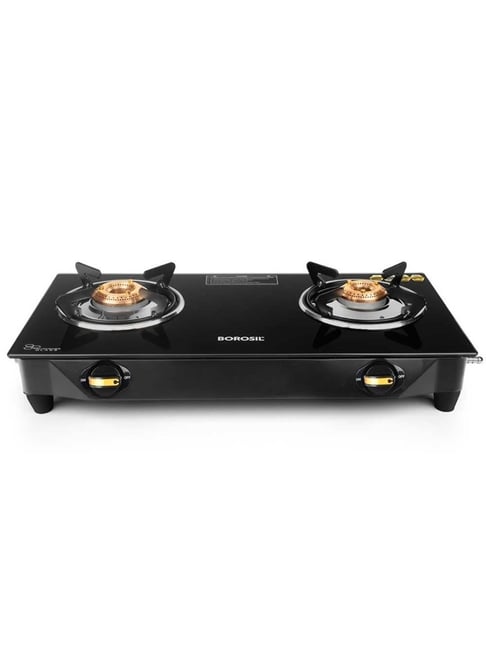 Borosil ?Black Glass Burner Gas Stove
