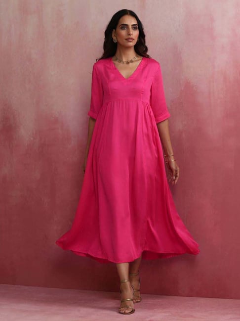 Dusty rose a line dress best sale