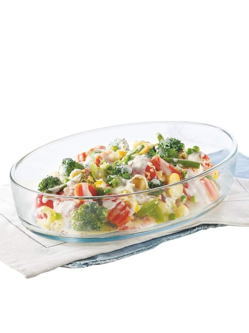 ?Borosil ?Transparent Glass Baking Dish (700 ML)