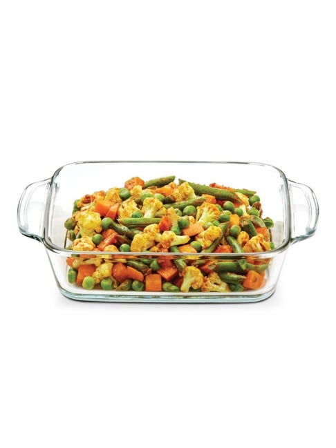 ?Borosil ?Transparent Glass Baking Dish (800 ML)