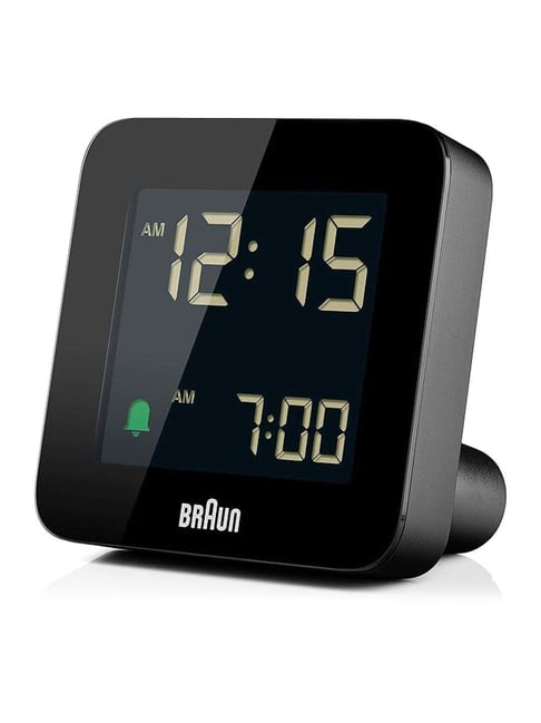 Buy Braun Black Digital Radio Controlled Travel Alarm Clock at