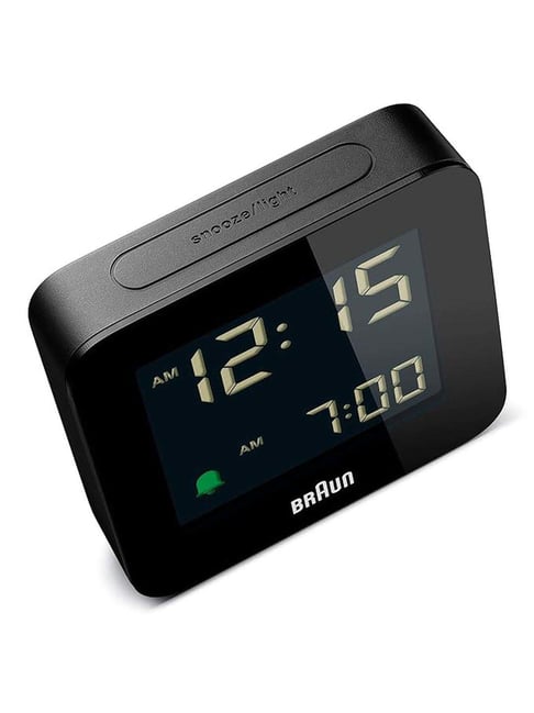 Buy Braun Black Digital Radio Controlled Travel Alarm Clock at