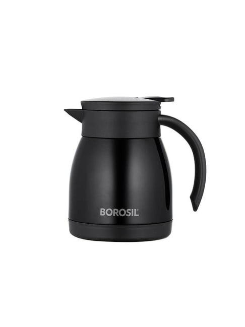 Borosil Stainless Steel 500ml Teapot with Handle Double Wall