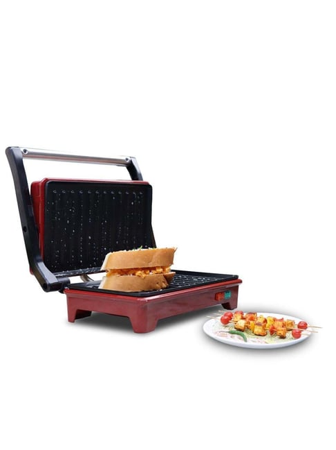 Wonderchef Sanjeev Kapoor Tandoor Mini Plus 3-in-1 Toaster, Griller  Sandwich Maker (700W, Red)