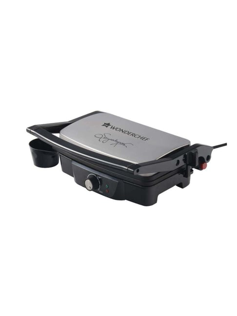 Wonderchef Sanjeev Kapoor Tandoor 3-in-1 Contact Grill Sandwich Maker  (1500W,Black Silver)
