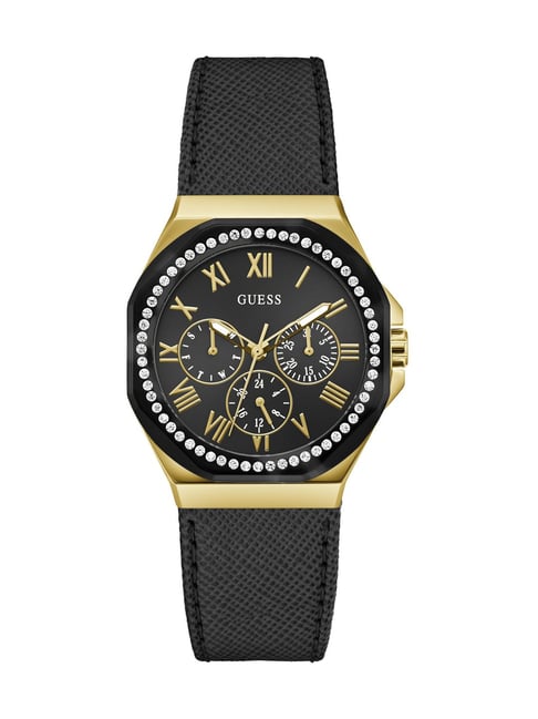 GUESS Glaze Women Black Octogonal Dial Analog Watch - GW0753L4-picture-23