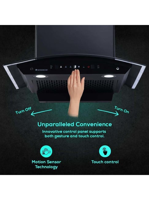Buy Wonderchef Ultima C-Line 60cm 1400 m3/hr Auto Clean Chimney at