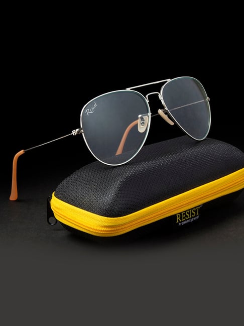 Buy Resist Eyewear Clear Aviator UV Protection Unisex Sunglasses