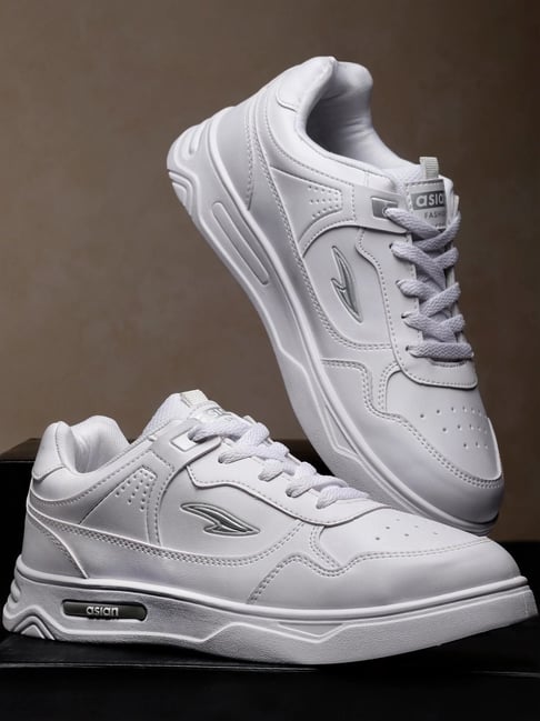 Asian Men's White Casual Sneakers