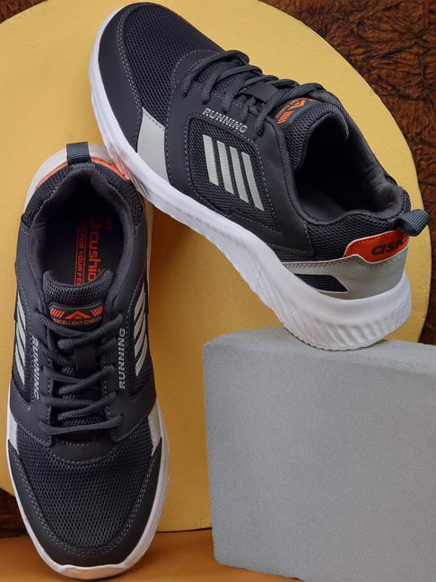 Asian Men's Grey Running Shoes-picture-28