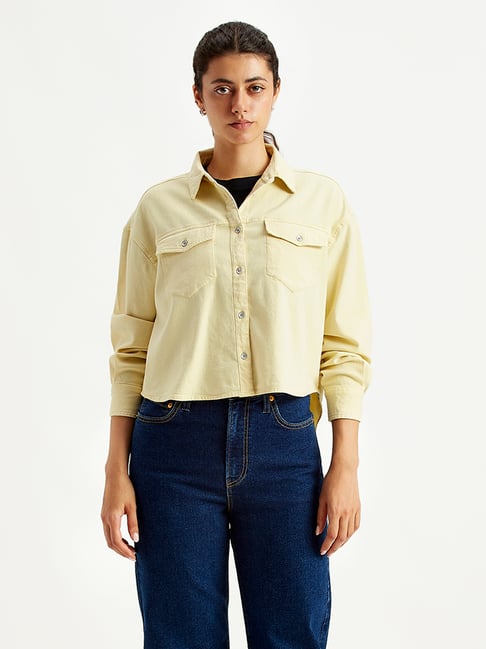 Levi's Light Yellow Denim Shirt
