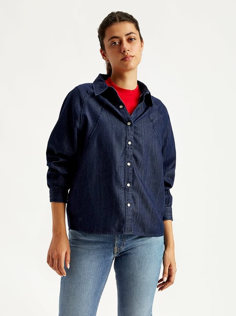 Levi's Navy Denim Shirt