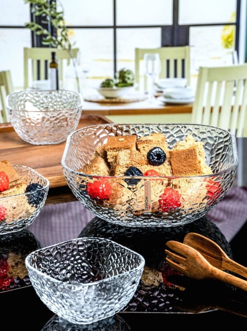 Goodhomes Transparent Glass Dessert Bowls set fo