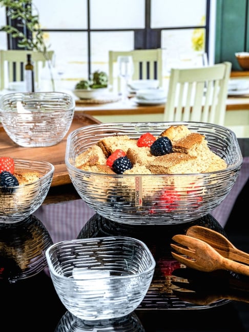 Buy Goodhomes Transparent Glass Dessert Bowls set fo at Best