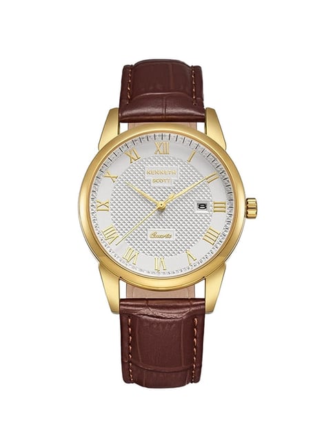 Buy Kenneth Scott K23030-GLDI Analog Watch for Men at Best Price