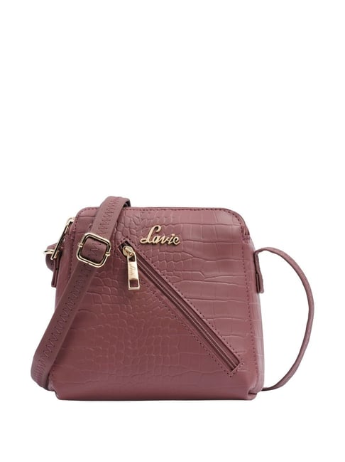 Lavie Pink Textured Small Sling Handbag