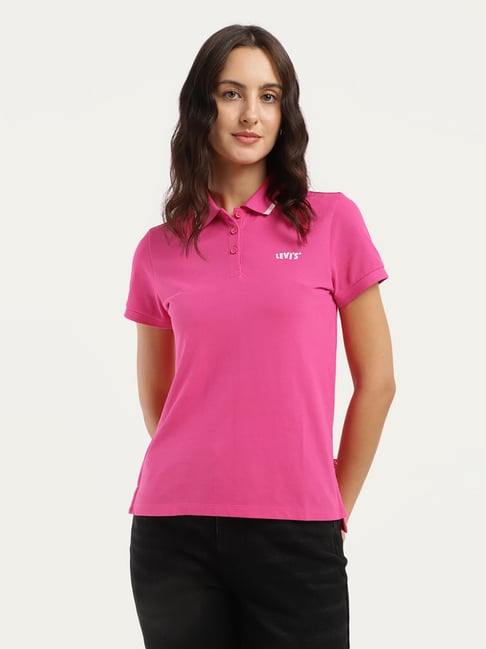 Levi's Dark Pink Polo T-Shirt