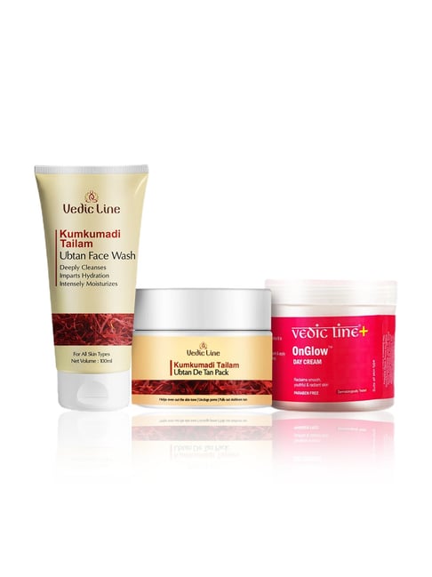 VEDIC LINE Kumkumadi Tailam De Tan Kit-picture-27