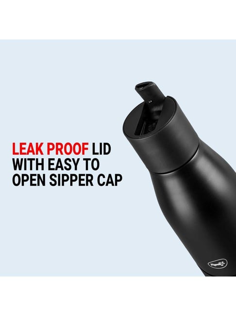 Buy Pigeon Red Black Luxe Thermos Flask With Straw L) at