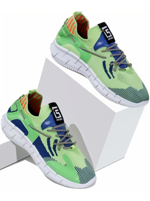 Rapid Box Men's Green Running Shoes