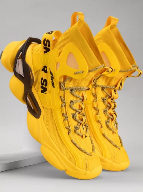 Atom Men's Gansta1 Yellow Running Shoes-picture-30