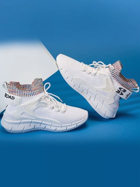 Rapid Box Men's White Running Shoes