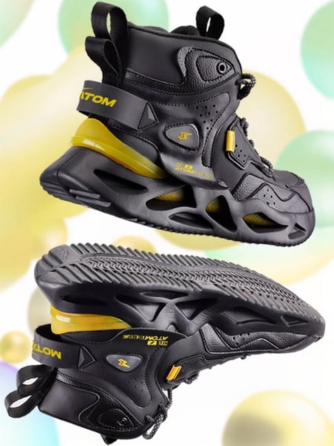 Atom Men's Chroma Kick Black Running Shoes-picture-24