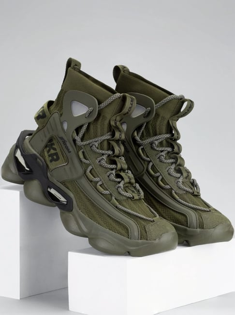 Atom Men's Gansta1 Olive Running Shoes-picture-20