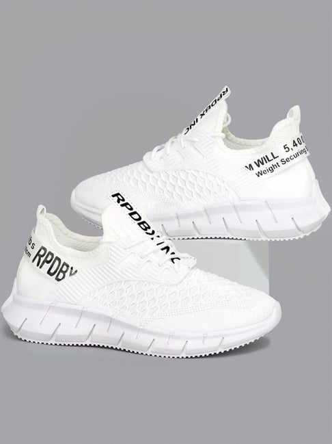 Rapid Box Men's White Running Shoes