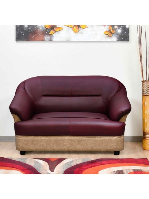 Buy Nilkamal Bright Maroon Beige Leatherette Seater Recliner
