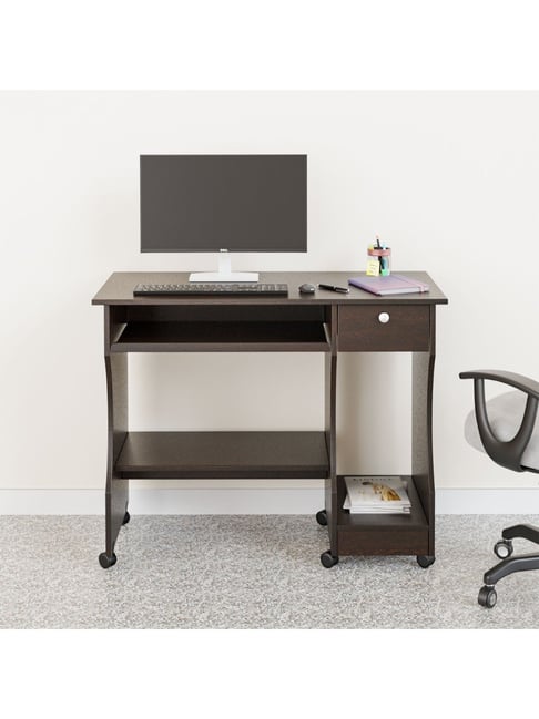 Nilkamal Zenith Wenge Engineered Wood Computer Table-picture-21