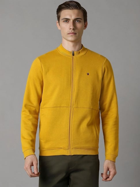 Louis Philippe Yellow Regular Fit Jacket