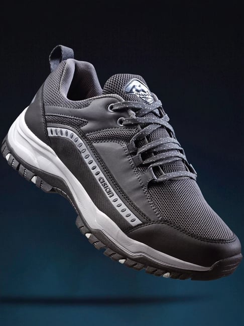 Asian Men's Grey Running Shoes-picture-32