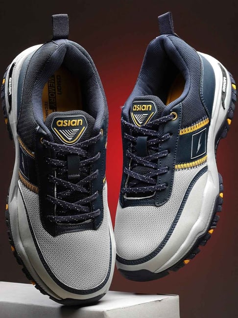Asian Men's Navy Running Shoes-picture-19