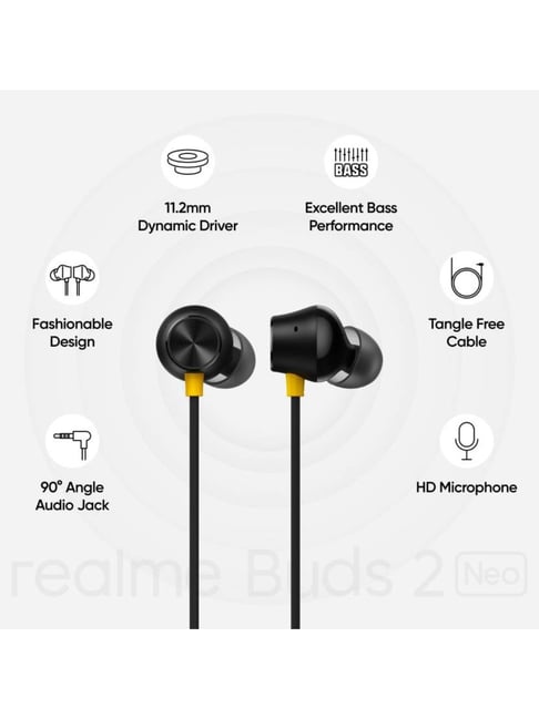 Realme Buds Neo Headphone with HD Mic (Black)