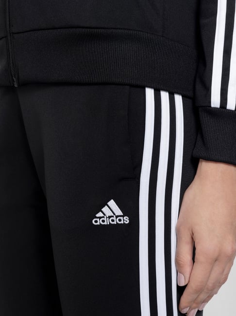 adidas Black Striped Tracksuit