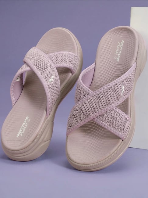 Buy Red Tape Women's Go-Comfort Lavender Cross Strap Sandals for