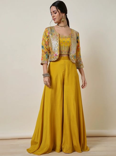 Yellow Crop Top Mustard Colour Top Online Buy Turmeric Yellow Tops