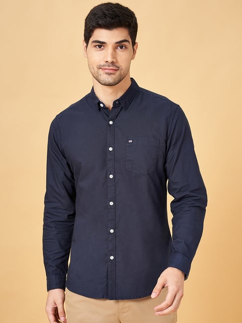 Byford By Pantaloons Navy Slim Fit Shirt-picture-14