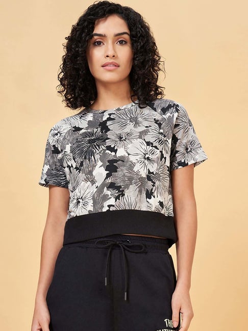 Ajile by Pantaloons Grey Printed T-Shirt-picture-63